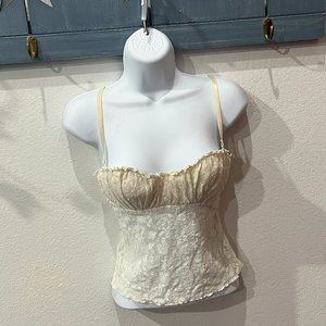 White Lace Bodice Camisole 34B